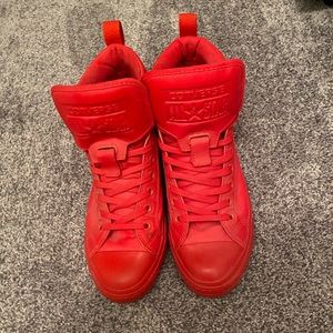 Red high top converse